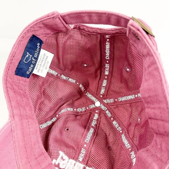 Pink State of Mine But First Wine ball hat - Picture 4 of 5